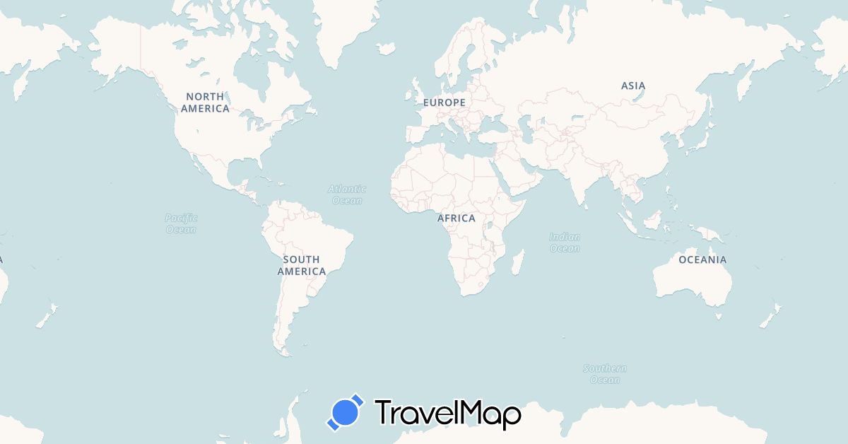 TravelMap itinerary: driving, bus, plane, cycling, train, hiking, boat, hitchhiking, taxi, walking & tuk-tuk in Albania, Australia, Bosnia and Herzegovina, France, United Kingdom, Greece, Croatia, Italy, Japan, Laos, Montenegro, Slovenia, Thailand, Turkey (Asia, Europe, Oceania)